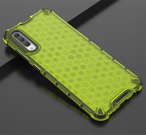 Hurtel Honeycomb etui pancerny pokrowiec z żelową ramką Samsung Galaxy A70 zielony uniwersalny 11