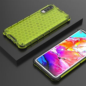 Hurtel Honeycomb etui pancerny pokrowiec z żelową ramką Samsung Galaxy A70 zielony uniwersalny 10