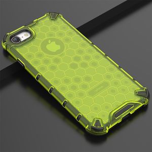 Hurtel Honeycomb etui pancerny pokrowiec z żelową ramką iPhone 8 / iPhone 7 zielony uniwersalny 11