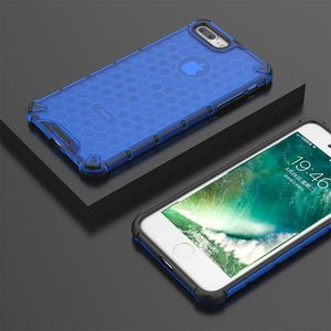Hurtel Honeycomb etui pancerny pokrowiec z żelową ramką iPhone 8 Plus / iPhone 7 Plus niebieski uniwersalny 9