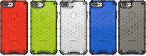 Hurtel Honeycomb etui pancerny pokrowiec z żelową ramką iPhone 8 Plus / iPhone 7 Plus przezroczysty uniwersalny 11