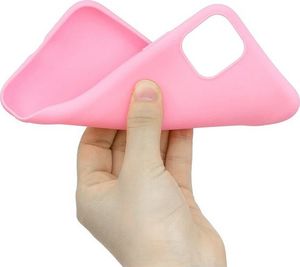 Hurtel Silicone Case elastyczne silikonowe etui pokrowiec iPhone 11 Pro różowy uniwersalny 4