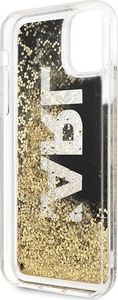 Karl Lagerfeld Karl Lagerfeld KLHCN65KAGBK iPhone 11 Pro Max czarny/black Karl logo Glitter uniwersalny 4