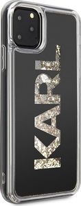 Karl Lagerfeld Karl Lagerfeld KLHCN65KAGBK iPhone 11 Pro Max czarny/black Karl logo Glitter uniwersalny 5