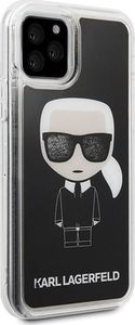 Karl Lagerfeld Karl Lagerfeld KLHCN58ICGBK iPhone 11 Pro czarny/black Iconic Glitter uniwersalny 5
