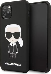 Karl Lagerfeld Karl Lagerfeld KLHCN58SLFKBK iPhone 11 Pro hardcase czarny/black Silicone Iconic uniwersalny 1