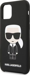 Karl Lagerfeld Karl Lagerfeld KLHCN58SLFKBK iPhone 11 Pro hardcase czarny/black Silicone Iconic uniwersalny 3