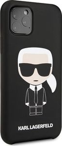 Karl Lagerfeld Karl Lagerfeld KLHCN58SLFKBK iPhone 11 Pro hardcase czarny/black Silicone Iconic uniwersalny 5