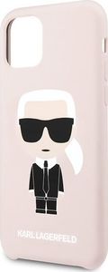Karl Lagerfeld Karl Lagerfeld KLHCN58SLFKPI iPhone 11 Pro hardcase jasnoróżowy/light pink Silicone Iconic uniwersalny 3
