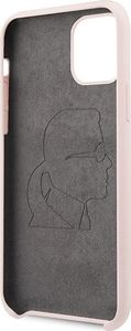 Karl Lagerfeld Karl Lagerfeld KLHCN58SLFKPI iPhone 11 Pro hardcase jasnoróżowy/light pink Silicone Iconic uniwersalny 4
