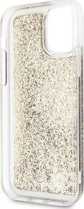 Karl Lagerfeld Karl Lagerfeld KLHCN58TRKSGO iPhone 11 Pro złoty/gold Glitter Signature uniwersalny 4