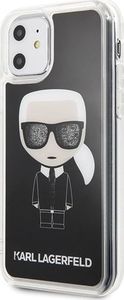 Karl Lagerfeld Karl Lagerfeld KLHCN61ICGBK iPhone 11 czarny/black Iconic Glitter uniwersalny 2