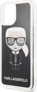 Karl Lagerfeld Karl Lagerfeld KLHCN61ICGBK iPhone 11 czarny/black Iconic Glitter uniwersalny 3