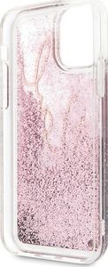 Karl Lagerfeld Karl Lagerfeld KLHCN58TRKSRG iPhone 11 Pro różowo-złoty/rose gold Glitter Signature uniwersalny 4