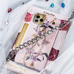 Kingxbar Kingxbar Luxury Series etui ozdobione oryginalnymi Kryształami Swarovskiego iPhone 11 zielony uniwersalny 12