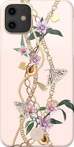 Kingxbar Kingxbar Luxury Series etui ozdobione oryginalnymi Kryształami Swarovskiego iPhone 11 różowy uniwersalny 1