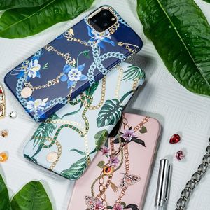 Kingxbar Kingxbar Luxury Series etui ozdobione oryginalnymi Kryształami Swarovskiego iPhone 11 różowy uniwersalny 11