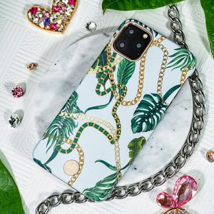 Kingxbar Kingxbar Luxury Series etui ozdobione oryginalnymi Kryształami Swarovskiego iPhone 11 różowy uniwersalny 10