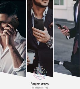 Ringke Ringke Onyx wytrzymałe etui pokrowiec iPhone 11 Pro Max czarny (OXAP0019) uniwersalny 9