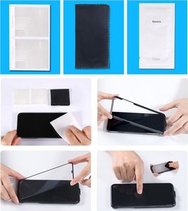 Baseus Baseus zestaw 2x szkło hartowane 0.15mm 9H Anti-bluelight iPhone 11 Pro Max / iPhone XS Max + pozycjoner (SGAPIPH65S-FC02) uniwersalny 18