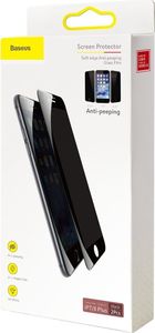 Baseus Baseus szkło na cały ekran Full Screen z ramką 0.23mm 9H Anti-bluelight iPhone 8 / iPhone 7 biały (SGAPIPH8N-HPE02) uniwersalny 23