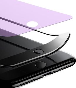 Baseus Baseus szkło na cały ekran Full Screen z ramką 0.23mm 9H Anti-bluelight iPhone 8 / iPhone 7 czarny (SGAPIPH8N-HPE01) uniwersalny 2