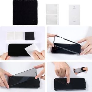 Baseus Baseus 2x szkło na cały ekran Full Screen 0.3mm 9H Privacy Anti-Spy iPhone 11 / iPhone XR + pozycjoner czarny (SGAPIPH61S-WC01) uniwersalny 18