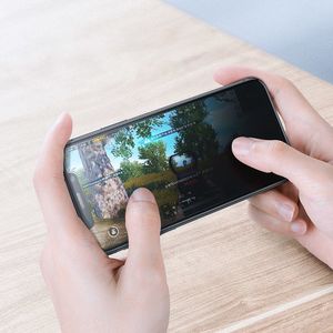 Baseus Baseus 2x szkło na cały ekran Full Screen 0.3mm 9H Privacy Anti-Spy iPhone 11 Pro Max / iPhone XS Max + pozycjoner czarny (SGAPIPH65S-WC01) uniwersalny 8