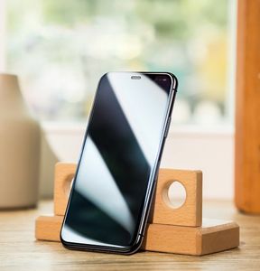 Baseus Baseus 2x szkło na cały ekran Full Screen 0.3mm 9H Privacy Anti-Spy iPhone 11 Pro Max / iPhone XS Max + pozycjoner czarny (SGAPIPH65S-WC01) uniwersalny 9