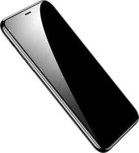 Baseus Baseus zestaw 2x szkło na cały ekran Full Screen z ramką 0.3mm 9H iPhone 11 Pro / iPhone XS / iPhone X + pozycjoner czarny (SGAPIPH58S-KC01) uniwersalny 5