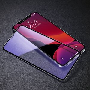 Baseus Baseus 2x szkło na cały ekran Full Screen z ramką 0.3mm 9H Anti-bluelight iPhone 11 Pro / iPhone XS / iPhone X + pozycjoner czarny (SGAPIPH58S-KD01) uniwersalny 6