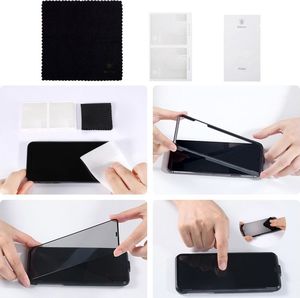 Baseus Baseus 2x szkło na cały ekran Full Screen 0.3mm 9H Privacy Anti-Spy iPhone 11 Pro / iPhone XS / iPhone X + pozycjoner czarny (SGAPIPH58S-WC01) uniwersalny 19