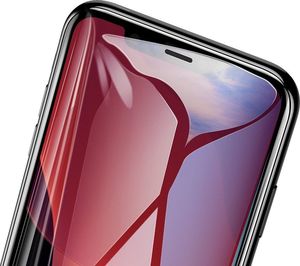 Baseus Baseus zestaw 2x szkło na cały ekran Full Screen z ramką 0.3mm 9H iPhone 11 Pro Max / iPhone XS Max + pozycjoner czarny (SGAPIPH65S-KC01) uniwersalny 4