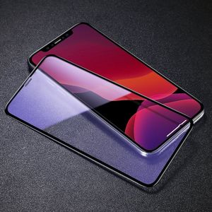 Baseus Baseus 2x szkło na cały ekran Full Screen z ramką 0.3mm 9H Anti-bluelight iPhone 11 Pro Max / iPhone XS Max + pozycjoner czarny (SGAPIPH65S-KD01) uniwersalny 6