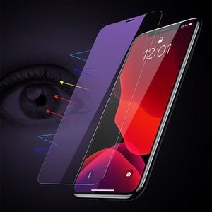 Baseus Baseus zestaw 2x szkło hartowane 0.15mm 9H Anti-bluelight iPhone 11 Pro / iPhone XS / iPhone X + pozycjoner (SGAPIPH58S-FC02) uniwersalny 15