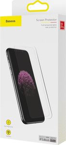 Baseus Baseus zestaw 2x szkło hartowane 0.15mm 9H Anti-bluelight iPhone 11 Pro / iPhone XS / iPhone X + pozycjoner (SGAPIPH58S-FC02) uniwersalny 19