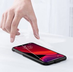 Baseus Baseus zestaw 2x szkło hartowane 0.15mm 9H Anti-bluelight iPhone 11 / iPhone XR + pozycjoner (SGAPIPH61S-FC02) uniwersalny 2