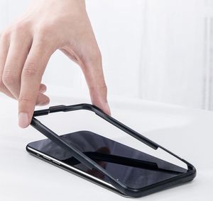 Baseus Baseus szkło hartowane 0.3mm 9H Anti-bluelight iPhone 11 Pro Max / iPhone XS Max + pozycjoner (SGAPIPH65-LF02) uniwersalny 18