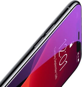 Baseus Baseus szkło na cały ekran Full Screen z ramką 0.23mm 9H Anti-bluelight iPhone 11 Pro Max / iPhone XS Max + pozycjoner czarny (SGAPIPH65-ATE01) uniwersalny 4