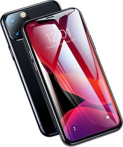 Baseus Baseus szkło hartowane na cały ekran Full Screen z ramką 0.23mm 9H iPhone 11 Pro Max / iPhone XS Max + pozycjoner czarny (SGAPIPH65-APE01) uniwersalny 5