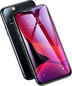 Baseus Baseus szkło na cały ekran Full Screen z ramką 0.23mm 9H Anti-bluelight iPhone 11 / iPhone XR + pozycjoner czarny (SGAPIPH61-ATE01) uniwersalny 4