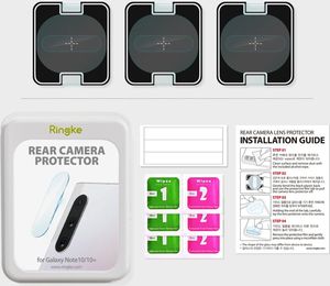 Ringke Ringke Invisible Defender 3x ID Glass Camera szkło hartowane na tylny aparat kamerę 0.15mm Samsung Galaxy Note 10 Plus / Galaxy Note 10 (IGSG0014) uniwersalny 10