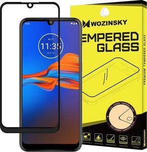 Wozinsky Wozinsky super wytrzymałe szkło hartowane Full Glue na cały ekran z ramką Case Friendly Motorola Moto E6 Plus przezroczysty uniwersalny 1