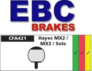 EBC Brakes Klocki hamulcowe rowerowe (organiczne) EBC HAYES SOLE GX-2, MX2, MX3, Uniwersalny 1