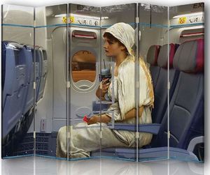 Feeby Parawan pokojowy, Kobieta w samolocie 216x175 1