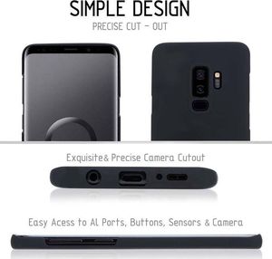 Crong Smooth Skin Etui Samsung Galaxy S9 Plus (czarny) 4