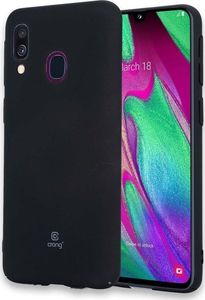 Crong Smooth Skin Etui Samsung Galaxy A40 (czarny) 3