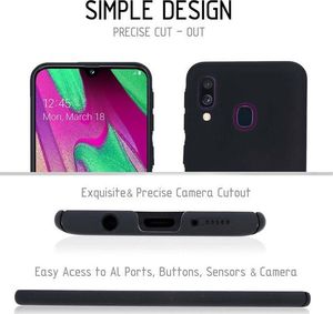 Crong Smooth Skin Etui Samsung Galaxy A40 (czarny) 4