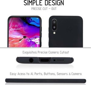 Crong Smooth Skin Etui Samsung Galaxy A10 (czarny) 4