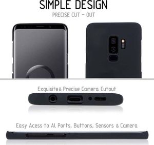 Crong Smooth Skin Etui Samsung Galaxy S9 (czarny) 4